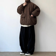 Load image into Gallery viewer, Japanese Retro Stand-collar Loose Cotton Coat