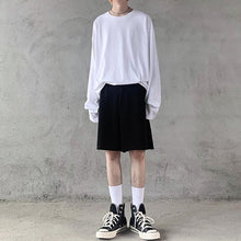 Load image into Gallery viewer, Solid Color Cotton Round Neck T-Shirt