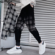 Load image into Gallery viewer, Plaid Nine-point Harem Pants