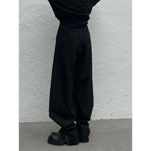 Load image into Gallery viewer, Black Zip-up Cuffed Bloomers Trousers