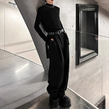 Load image into Gallery viewer, Padded Shoulder Pearl Knit T-shirt