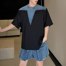 Load image into Gallery viewer, Denim Patchwork Big Pocket Suit