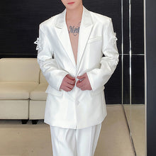 Load image into Gallery viewer, Embroidered Flower Hollow Casual Suit