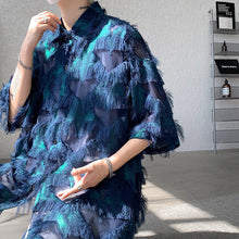 Load image into Gallery viewer, Summer Tassel Short-sleeved Shirt