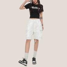 Load image into Gallery viewer, Drawstring Zipper Pocket Shorts