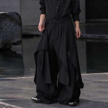 Load image into Gallery viewer, Irregular Slanted Placket Shirt and Trousers Two-piece set