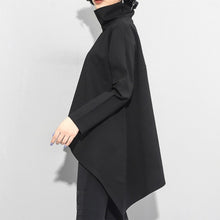 Load image into Gallery viewer, Women's Mid-length Turtleneck Swallowtail Hem Shirt
