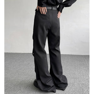 Hand-split Deconstructed Flared Trousers