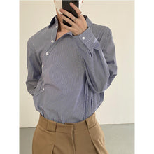 Load image into Gallery viewer, Blue Striped Loose Fit Shirt