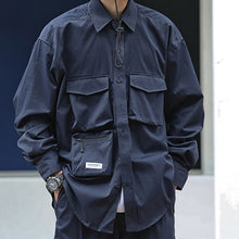 Load image into Gallery viewer, Japanese Loose Multi-pocket Shirt
