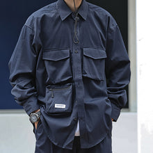 Load image into Gallery viewer, Japanese Loose Multi-pocket Shirt