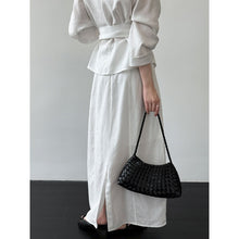 Load image into Gallery viewer, Women's Linen Shirt and Skirt Two-Piece Set
