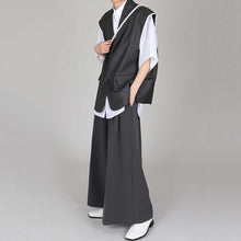 Load image into Gallery viewer, Casual Thin Sleeveless Suit Jacket Draped Loose Pants Two-piece Set