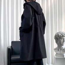 Load image into Gallery viewer, Hooded Loose Mid-length Windbreaker Jacket