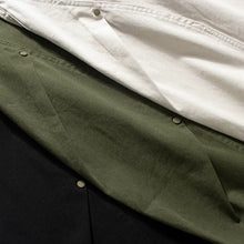 Load image into Gallery viewer, Heavyweight Cotton Rivet Detail Drawstring Curved Wide-leg Trousers