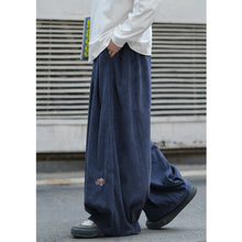 Load image into Gallery viewer, Japanese Embroidered Oversized Corduroy Pants