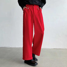 Load image into Gallery viewer, Drape Casual High-Rise Straight Suit Pants