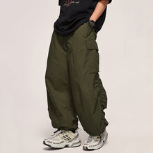 Load image into Gallery viewer, Fine Check Loose Workwear Wide-leg Pants