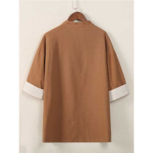 Load image into Gallery viewer, Loose Cotton And Linen Short Sleeves