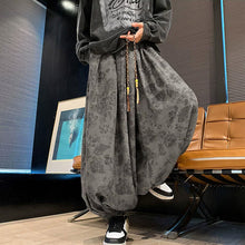 Load image into Gallery viewer, Retro Jacquard Cropped Wide-leg Pants