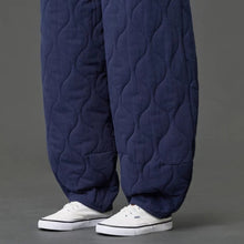 Load image into Gallery viewer, Japanese Retro Quilted Padded Loose Lantern Pants