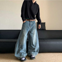 Load image into Gallery viewer, Retro Straight Denim Wide-leg Pants