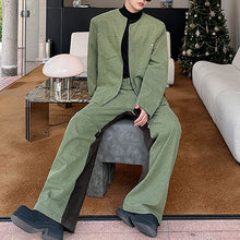 Load image into Gallery viewer, Contrast Color Patchwork Washed Denim Suit