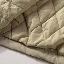 Load image into Gallery viewer, Thin Mid-length Warm Quilted Lapel Windbreaker Jacket