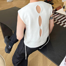 Load image into Gallery viewer, V Neck Back Hollow Knit Vest