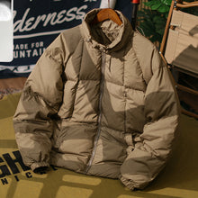 Load image into Gallery viewer, Stand Collar Loose Warm Down Jacket