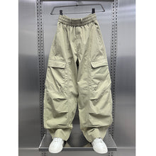 Load image into Gallery viewer, Ice Silk Loose Straight Cargo Trousers