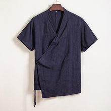 Load image into Gallery viewer, Cotton and Linen Kimono Loose Cardigan Shirt