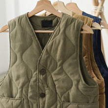 Load image into Gallery viewer, Winter Multi-Pocket Padded Vintage Vest