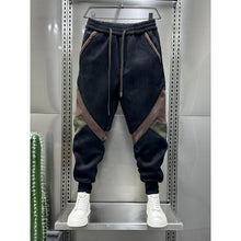 Load image into Gallery viewer, Colorblock Fleece Casual Stretch Harem Pants