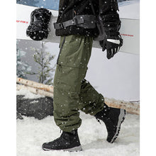 Load image into Gallery viewer, Winter White Duck Down Softshell Waterproof Warm Ski Pants