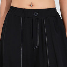 Load image into Gallery viewer, Women's High-waisted Loose Casual Faux Two-piece Pants