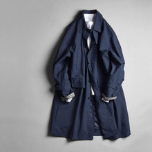 Load image into Gallery viewer, Mid-Length Lapel Loose Fit Casual Silhouette Trench Coat