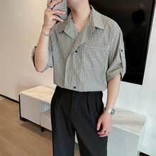 Load image into Gallery viewer, Striped Lapel Casual Suit