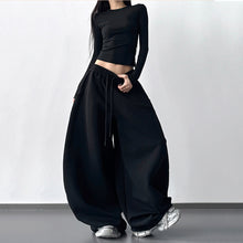 Load image into Gallery viewer, Casual Draped Straight Leg Floor-length Sweatpants