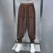 Load image into Gallery viewer, Casual Cuffed Corduroy Harem Pants