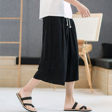 Load image into Gallery viewer, Linen Loose Casual Cropped Pants