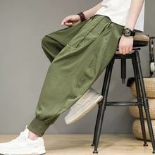 Load image into Gallery viewer, Ice Silk Flowy Loose-fitting Casual Pants