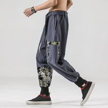 Load image into Gallery viewer, Linen And Cotton Casual Embroidered Bloomers