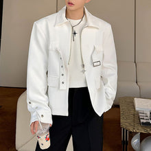 Load image into Gallery viewer, Half-zip Loose Metal Buckle Jacket
