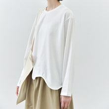 Load image into Gallery viewer, Women's Wavy Hem Casual Round Neck Shirt