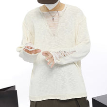 Load image into Gallery viewer, Destructive Style Long Sleeve Knitted Sweater