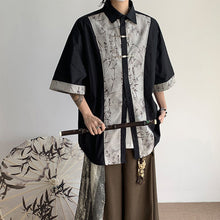 Load image into Gallery viewer, Vintage Printed Patchwork Casual Shirt