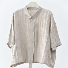 Load image into Gallery viewer, Women’s Textured Loose Casual T-shirt