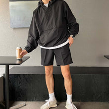 Load image into Gallery viewer, Loose Hooded Top Shorts Sports Suit
