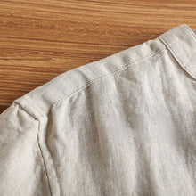 Load image into Gallery viewer, Linen Thin Retro Casual Stand Collar Shirt
